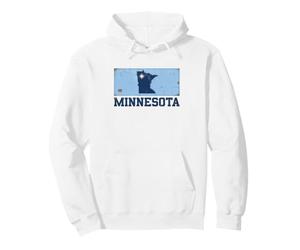 Nouveau Drapeau du Minnesota Typographie Demi-Teinte rétro Sweat à Capuche