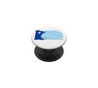 Nouveau Drapeau en Forme d'État du Minnesota, Vintage, Grunge, en Lambeaux PopSockets PopGrip Adhésif