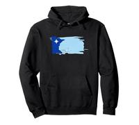 Nouveau Drapeau en Forme d'État du Minnesota, Vintage, Grunge, en Lambeaux Sweat à Capuche