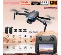 Nouveau drone GPS S-X1 MAX, caméra HD professionnelle 4K, stabilisateur à 3 axes, photographie aérienne, moteur sans balais, système de suivi optique, 2 batteries, transmission d’images par relais 5G,