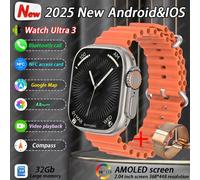 Nouveau Dtultra 3 Smartwatch 2.01 "Écran Amoled 32Gb Lecteur Mp3 Bluetooth Partage De Réseau App Magasin Montre Intelligente Ai Hommes 2025 Original.Golden Mesh Belt.