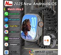 Nouveau Dtultra 3 Smartwatch 2.01 "Écran Amoled 32Gb Lecteur Mp3 Bluetooth Partage De Réseau App Magasin Montre Intelligente Ai Hommes 2025 Original.Black Sports Strap.