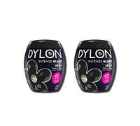 Dylon Lot de 2 dosettes de teinture pour machine - Noir Intense - 350 g