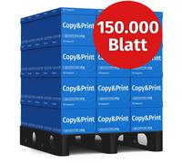 NOUVEAU ! Easyprint Papier d'impression Papier à copier 150000 feuilles 60 x 2500 A4 Premium extra-blanc CIE 160 Vainqueur du test PEFC Certificat environnemental