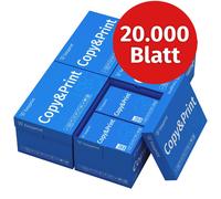NOUVEAU ! Easyprint Papier d'impression Papier à copier 20000 feuilles 40 x 500 A4 Premium extra-blanc CIE 160 Vainqueur du test PEFC Certificat environnemental