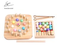 Nouveau Échiquier En Bois Avec Pince Des Perles Colorées, Stimule Mémoire, Jouets Développement Capacité Cognitive, Multifonction, Pour Enfant Et Famille, Jeu De Table,