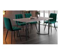 Nouveau Eco - friendly Material Dining Group (Set de 5), table à manger avec 4 chaises, table à manger de cuisine moderne, 140