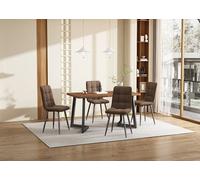 Nouveau Eco - friendly Material Dining Group (Set de 5), table à manger avec 4 chaises, table à manger de cuisine moderne, table