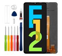 [Nouveau] Écran LCD Duotipa Digitizer Assemblée Remplacement pour Galaxy F12 SM-F127G, SM-F127G/DS 6,5" avec kit d'outils de réparation technique-noir.