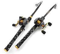Nouveau Ensemble de Roues de Canne à pêche à pêche de leurre de 1,8 m 2,7 m, Combinaison de coulée, Tige de Truite télescopique Portable et Combinaison de Bobine, Combo de Tige et Rouleaux ZYHWY