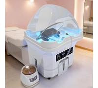 Nouveau Équipement de Spa pour la tête, avec réservoir de Stockage d'eau de 60 L +20L Réservoir d'eaux usées, Bac à Shampoing Mobile à Circulation d’Eau pour Salons et spas Set-2