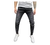 Nouveau Fashion Jeans Homme, Pantalons Homme 2022 Jean Troué Skinny Jean Slim Homme Jean Droit Pas Cher Jean Déchiré Moulant Homme Jean Bootcut Homme Jeans Bleu Clair Homme Jean Serré