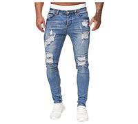 Nouveau Fashion Jeans Homme, Pantalons Homme 2022 Jean Troué Skinny Jean Slim Homme Jean Droit Pas Cher Jean Déchiré Moulant Homme Jean Bootcut Homme Jeans Bleu Clair Homme Jean Serré