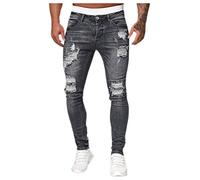 Nouveau Fashion Jeans Homme, Pantalons Homme 2022 Jean Troué Skinny Jean Slim Homme Jean Droit Pas Cher Jean Déchiré Moulant Homme Jean Bootcut Homme Jeans Bleu Clair Homme Jean Serré