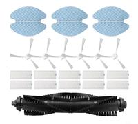 Nouveau filtre aspirateur nettoyeur 6 brosses latérales pièces de rechange 1 brosse à rouleau