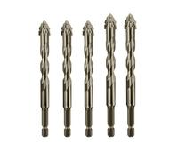 Nouveau foret excentrique à quatre cannelures en dents de scie, foret de conception à revêtement en titane,jeu de forets de plusieurs tailles pour le bois et le métal (6/6/6/8/8mm)