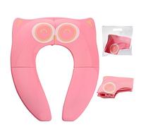 [Nouveau] Gimars Bébé Réducteur de Toilette Pliable Siège Enfant Réducteur WC Voyage Folding Travel Potty Seat pour Enfants Bébé, Pink