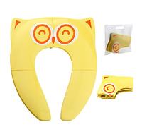 [Nouveau] Gimars Bébé Réducteur de Toilette Pliable Siège Enfant Réducteur WC Voyage Folding Travel Potty Seat pour Enfants Bébé, Jaune