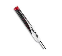 *Nouveau* Golf Pride 2024 Poignée de putter ronde de taille moyenne - Collection améliorée de course - Doux et collant - Adhérence supérieure, 63 g, rond 0,580 - Noir classique/blanc/rouge