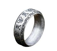 Nouveau Gothique Lucifer Satan Sceau De Satan Chevalière Anneaux Punk Sceau Anneaux Hommes Et Femmes Païen Bijoux Vintage