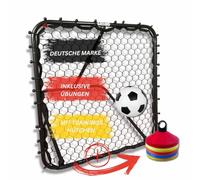 NOUVEAU : Griind - Football Rebounder (également pour les enfants) Kit d'entraînement football/handball et accessoires pour le jardin. Rebond + chaussette d'entraînement ! (Taille XL - Noir)