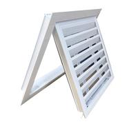 Nouveau Grille de ventilation en alliage d'aluminium blanc avec Grille de Ventilation carrée de ventilation de Gable de maille 400x400mm