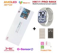 Nouveau Hk11 Pro Max Smartwatch 2025 46Mm Amoled 4G Rom Ai Chat Robot Bluetooth Réseau Appel Horloge Nfc Boussole Montre Intelligente Hommes Femmes.Al-White-Sp-Green.