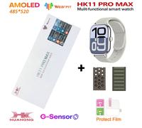 Nouveau Hk11 Pro Max Smartwatch 2025 46Mm Amoled 4G Rom Ai Chat Robot Bluetooth Réseau Appel Horloge Nfc Boussole Montre Intelligente Hommes Femmes.Al-Green-Sp-Green.