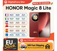 Nouveau HONOR Magic8 Lite Version EU 2026 Smartphone 5G Android Téléphones Mobiles AMOLED Snapdragon 6 Gen 4 7500mAh Appareil Photo IA 108MP OIS Midnight Black 8GB+256GB