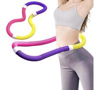 Nouveau Hula Hoop de Sport pour, Cerceau à Ressorts Souples, Cerceau de Fitness lesté pour Perte de Poids et Effet massant, Cerceau Pliable en PVC pour abdominaux et brûle-Graisses