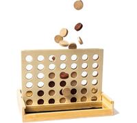 Nouveau Jeu En Bambou-4 Victoires-Jeu De Société Pour 2 Personnes-Idéal Également Comme Cadeau