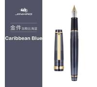 Nouveau Jinhao 82 Série Stylo Plume Acrylique F 0.5mm Plume École Fournitures De Bureau Affaires Écriture Stylos À Encre Argent Clip Bleu Jaune