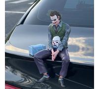 Nouveau Joker Heath Ledger figurines d'action décoration de toit de voiture Portable masque sauvage Statue modèle voiture poupée jouet Collection cadeau de noël 10cm - no box