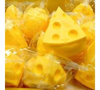 Nouveau jouet de fromage en forme de fromage mignon, fromage unique, convient comme petit cadeau pour Noël, fêtes Taille Unique,Du fromage géant pour les ultra-riches,Fromage de luxe de taille moyenne