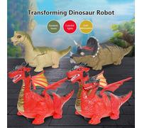 Nouveau Jouet Dinosaure Électrique À Déformation, Roue Universelle, Robot, Véhicule Avec Lumière Led, Jouet Sonore, Cadeau Pour Enfants