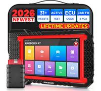 NOUVEAU KINGBOLEN K7 2026 Scanner OBD2 Bidirectionnel avec Codage ECU, 28+ Réinitialisations, Mise à Jour Gratuite à Vie, CAN FD KINGBOLEN K7