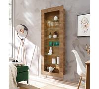 NOUVEAU komodee COMO Ensemble de meubles TV, Chêne, Vitrine LED Porte Étagères