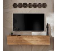 NOUVEAU komodee COMO Ensemble de meubles TV, Chêne, Vitrine LED Porte Étagères