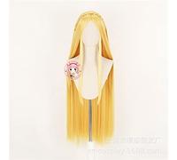 Nouveau La Légende De Zelda: Le Souffle De La Princesse Sauvage Zelda 100 Cm De Longs Cheveux Blonds Résistant À La Chaleur Cosplay Costume Perruques