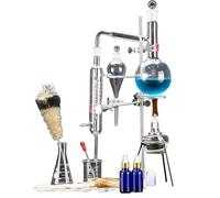Nouveau Laboratoire De 500 ML Appareil De Distillation D’Huile Essentielle Distillateur D’Eau Purificateur Kits De Verrerie avec Flacon De Tuyau De Condenseur