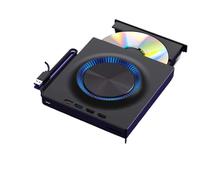 Nouveau Lecteur CD/DVD Externe USB 3.0 éblouissant 3 for 2024: Lecteur CD/DVD+/- RW Portable de Type C avec Lecteur de Carte SD, Co
