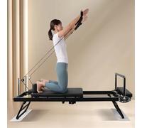Nouveau lit de Pilates multifonctionnel pour femmes, équipement d'entraînement complet du corps pour la récupération post-partum, livraison rapide en UE. Beige set add board