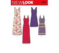 Nouveau Look pour femme Patron de couture facile 6210 Tank Jersey robes