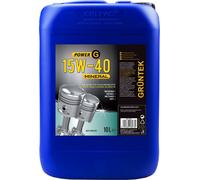 Nouveau Lubrifiant Power G 15W40 GRUNTEK Capacité De 10L pour Voitures &