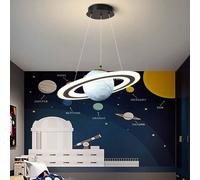 Nouveau lustre commercial enfants LED pendentif maison rétro classique hall planète globe lampe suspendue 36W 3 couleurs gradation suspendu maison rétro classique lobby lit lampe à suspension en