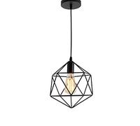 Nouveau Lustre en Fer forgé de Style Industriel rétro Noir Lampe Suspendue Simple à tête Unique pour éclairage de Salon et de Chambre E27 Bonjour Fabriqué en Chine