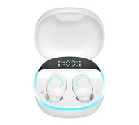 NOUVEAU M13 TWS Écouteurs sans fil Bluetooth 5.2 Écouteurs intra-auriculaires HiFi Stéréo Écouteurs avec micro Bouchons d'oreilles étanches Bass Music Headset-Blanc
