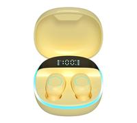 NOUVEAU M13 TWS Écouteurs sans fil Bluetooth 5.2 Écouteurs intra-auriculaires HiFi Stéréo Écouteurs avec micro Bouchons d'oreilles étanches Bass Music Headset-Jaune
