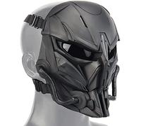 Nouveau Masque De Crâne De Pistolet A Air Comprimé, Masque Facial Réglable De Crâne avec des Lunettes,Adapté pour Le Costume De CosplayDePaintball D'airgun, Hockey De FêteEtc