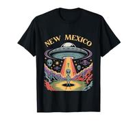 Nouveau Mexique Alien UFO Abduction Rétro Sci-FI Art T-Shirt